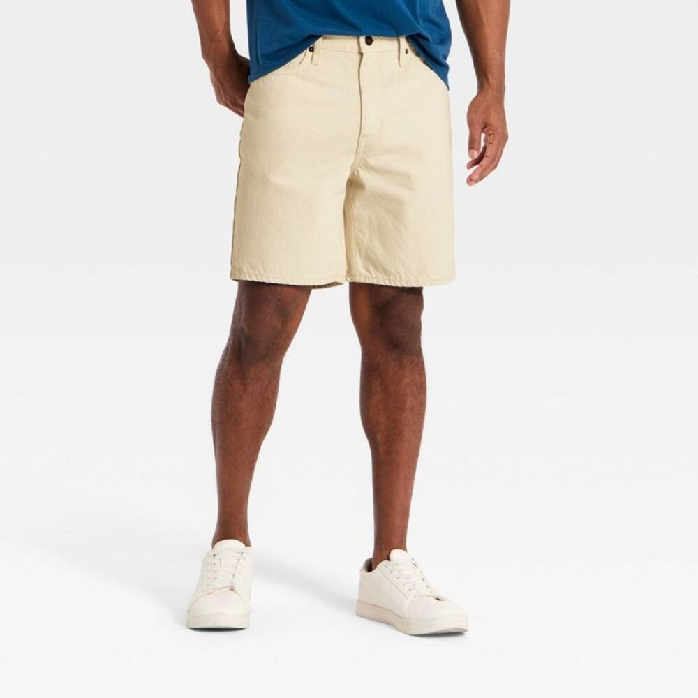Men's 8" Jean Shorts - Goodfellow & Co Cream 40